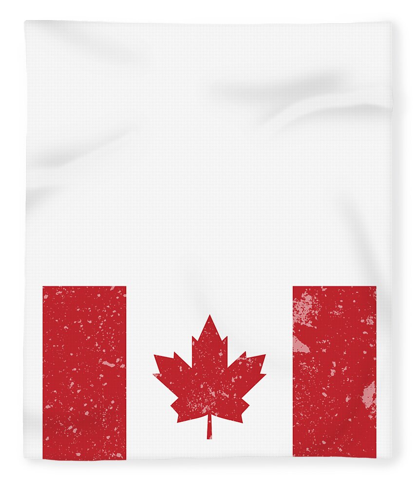 north Canadian Flag Fleece Throw Blanket Canada 60 X 50 